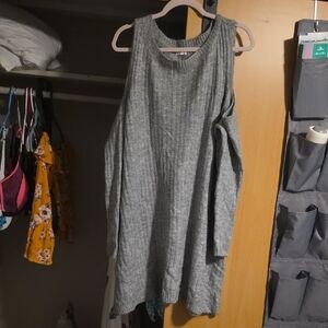 Maurices Heather Gray Sweater Dress